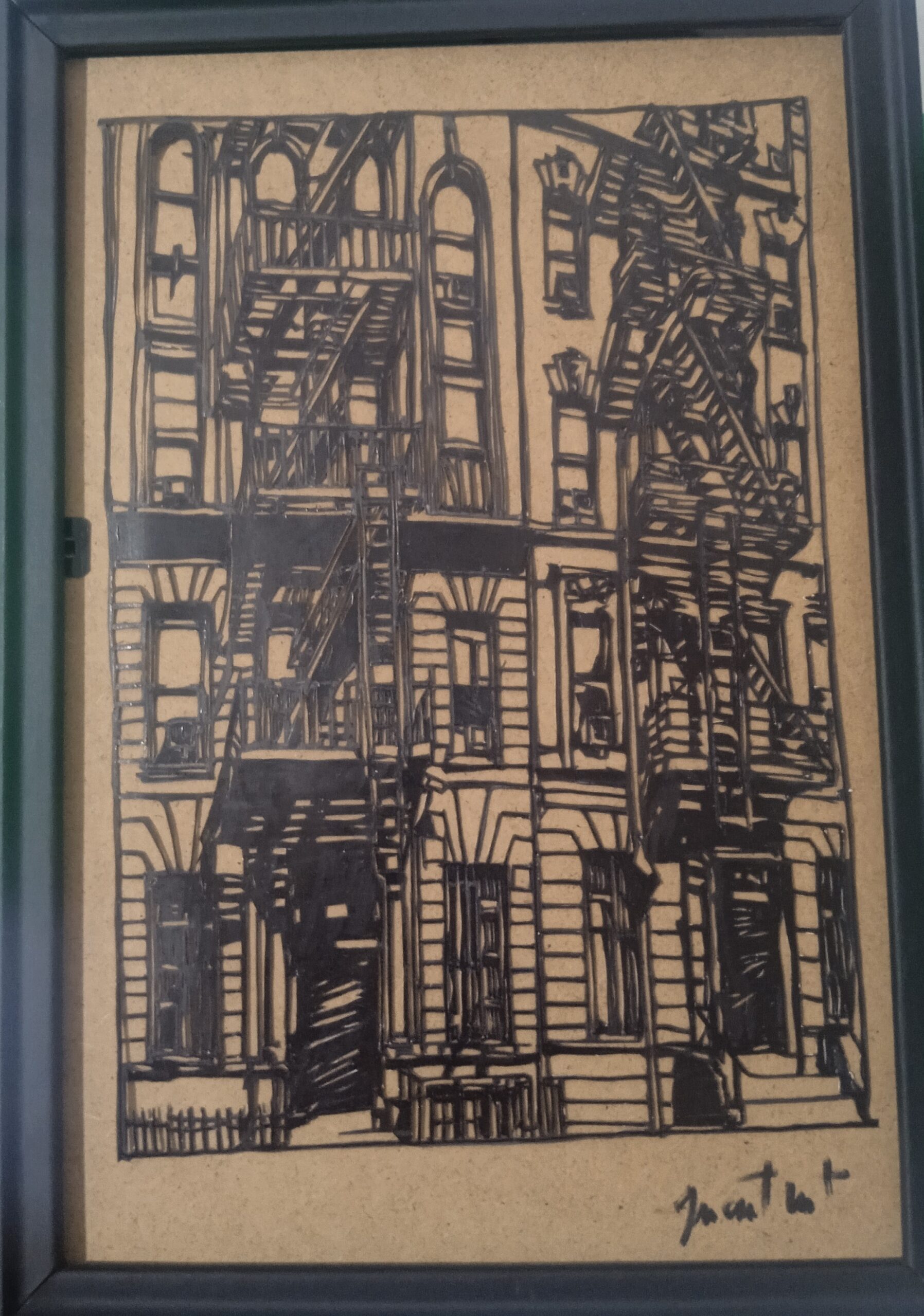 tableau de quartier SOHO de New York en papier découpé